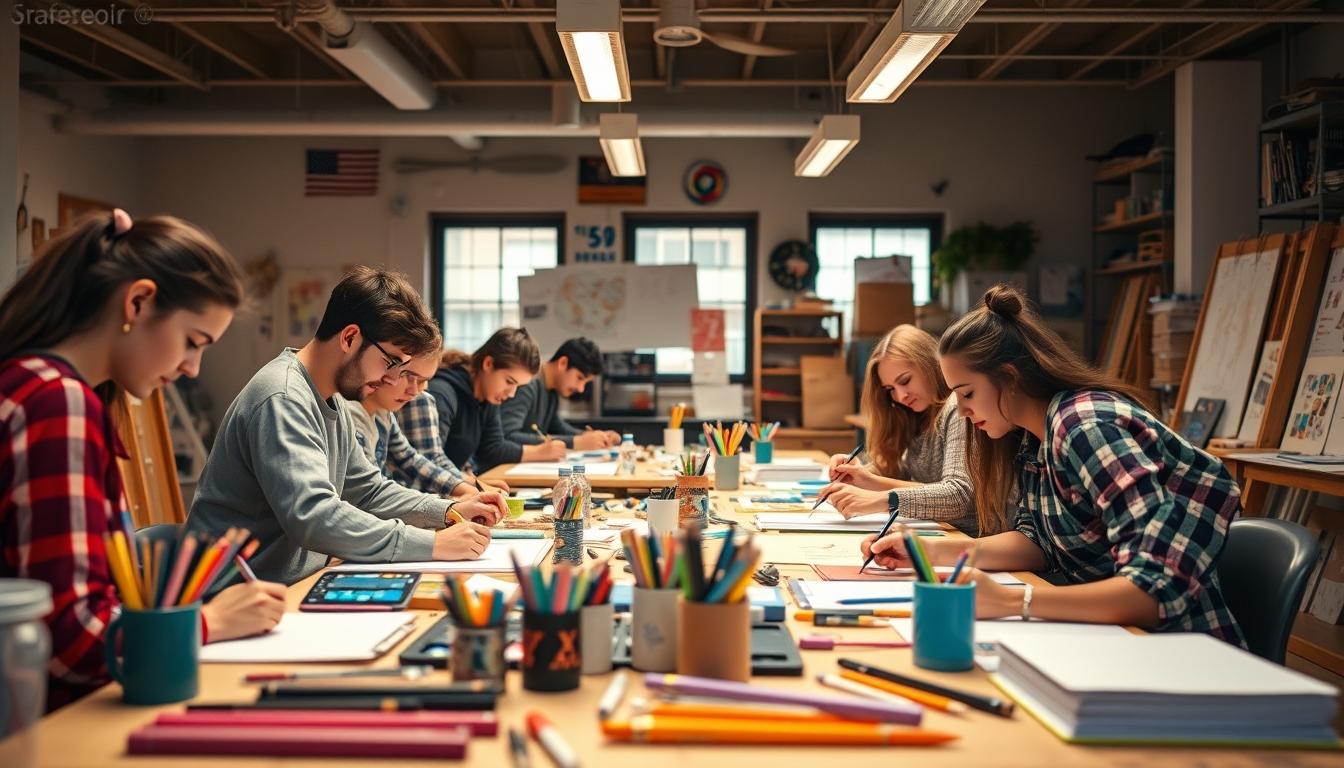 University campus and academic environment in Paris